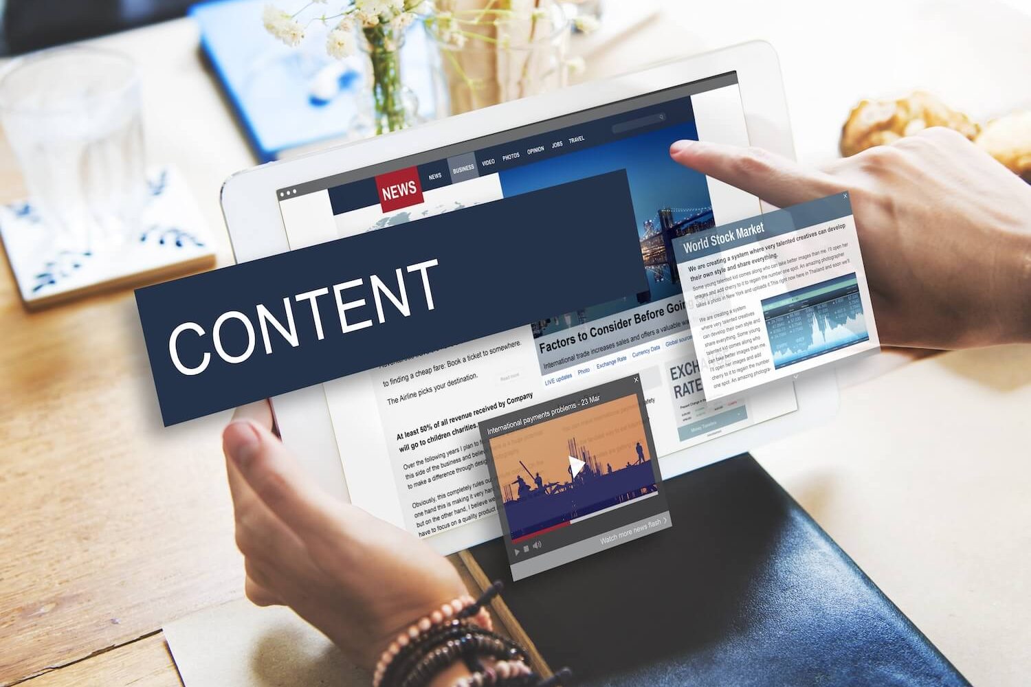 Media,Journalism,Global,Daily,News,Content,Concept Content Marketing bei der Suchmaschinenoptimierung | Get On Stage GmbH